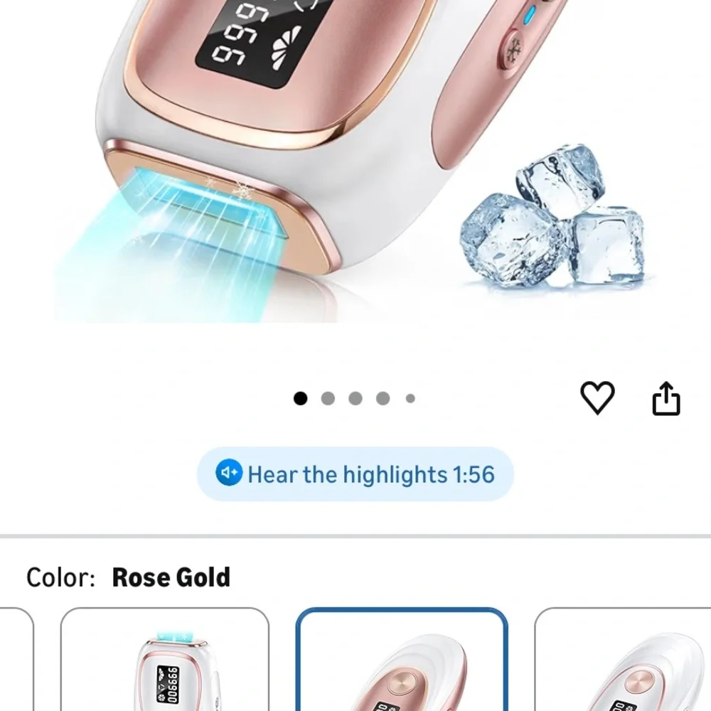 Rose Gold IPL Hair Removal Device - Picture 2 of 7